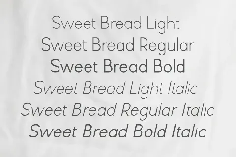 Sweet Bread font