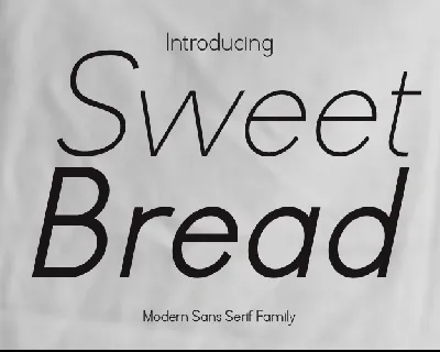 Sweet Bread font
