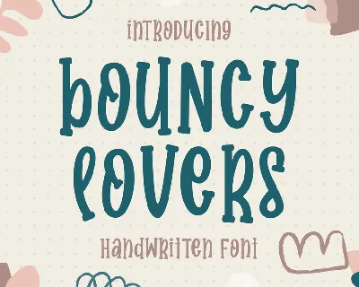 Bouncy Lovers font