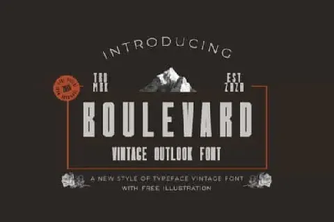 Boulevard Display font