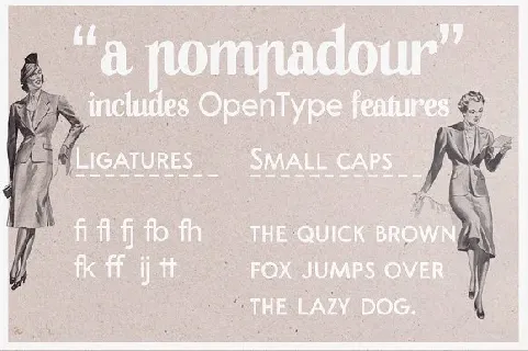 A Pompadour Family font