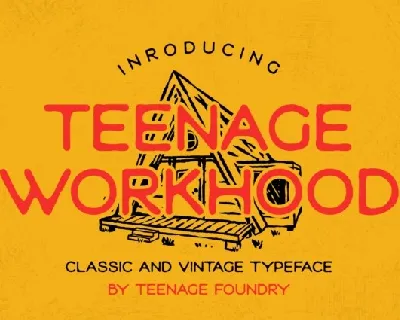 Teenage Workhood font