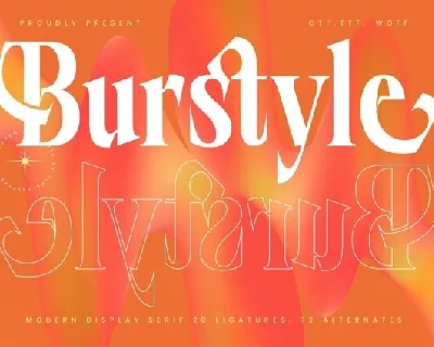 Burstyle font