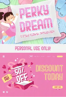 Perky Dream font