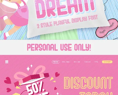 Perky Dream font