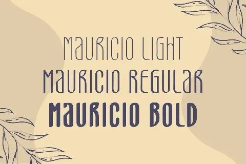 Mauricio Free Trial font