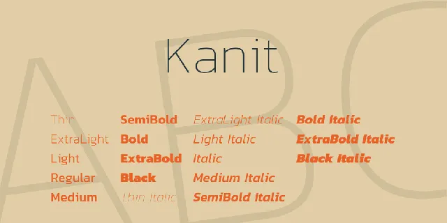 Kanit font