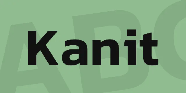 Kanit font