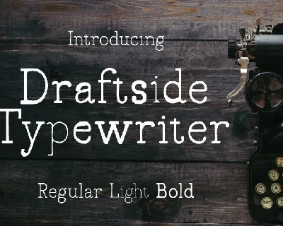 Draftside Typewritter font