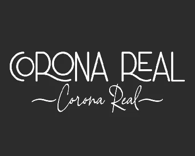 Corona Real font