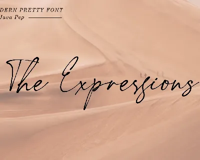 The Expressions font