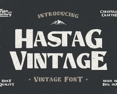 Hastag Free Trial font