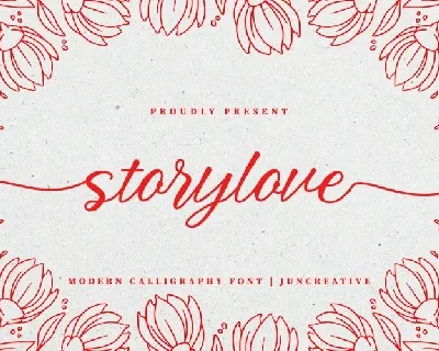 Storylove font