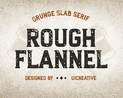 Rough Flannel font