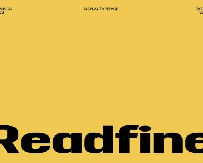 Readfine Extended font