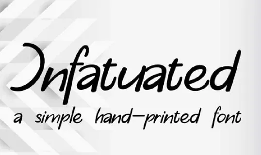 Infatuated font