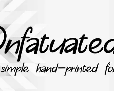 Infatuated font