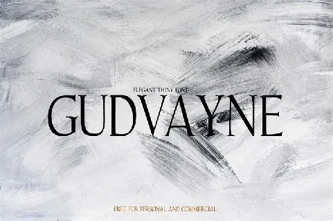 Gudvayne Typeface font