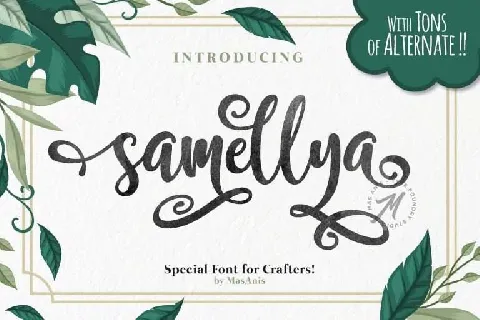 Samellya Script Free font
