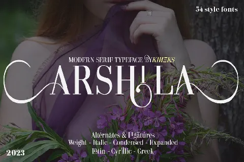 Arshila font