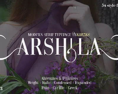 Arshila font