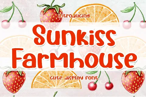 Sunkiss Farmhouse font