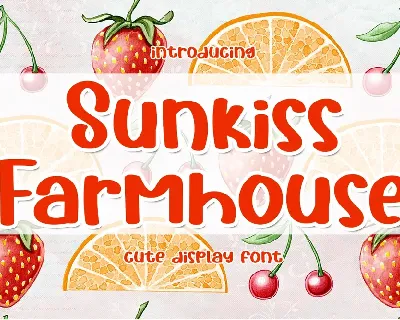 Sunkiss Farmhouse font