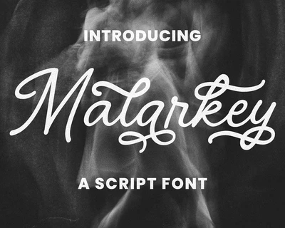 Malarkey font