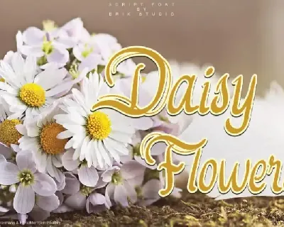 Daisy Flowers Script font