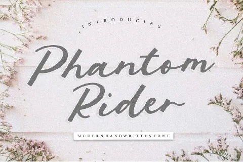 Phantom Rider Handwritten Script font