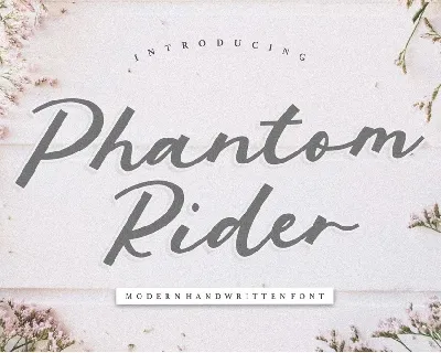 Phantom Rider Handwritten Script font