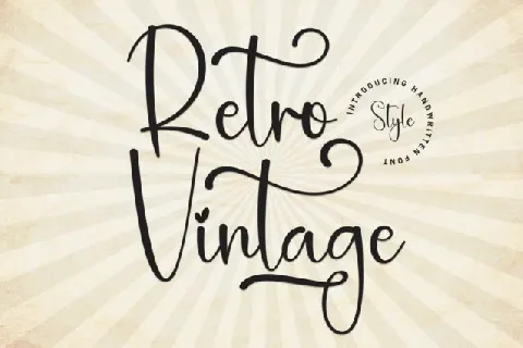 Retro Vintage font
