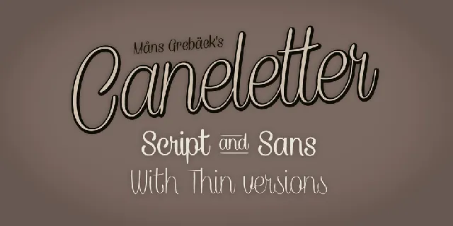 Caneletter Script font