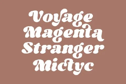 Night Michy font