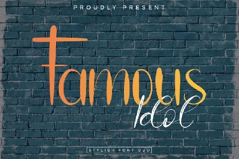 Famous Idol Script font