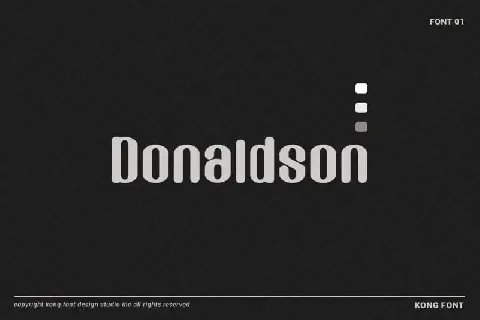 Donaldson Display font