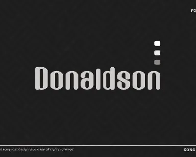 Donaldson Display font