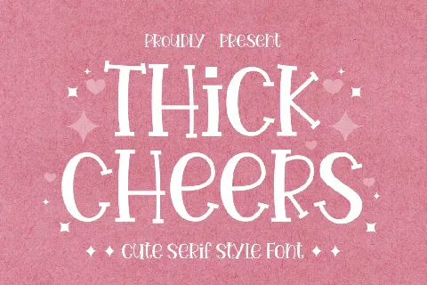 Thick Cheers font