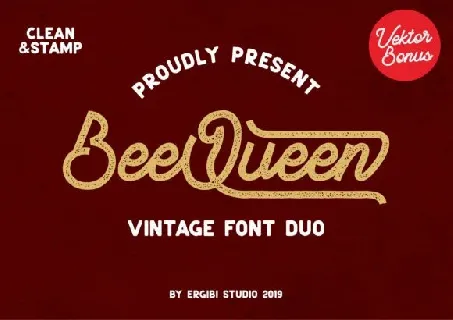 BeeQueen Script font