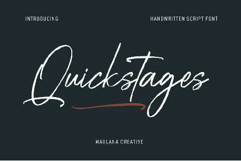 Quickstages font