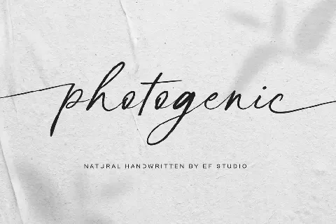 photogenic - Personal Use font