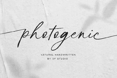 photogenic - Personal Use font