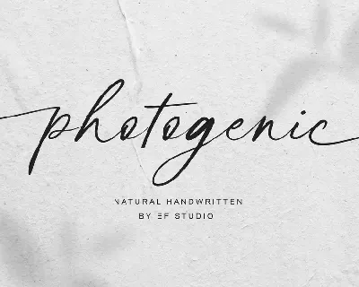 photogenic - Personal Use font