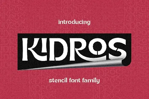 Kidros font