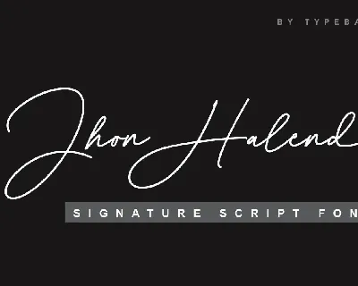 Jhon Halend font