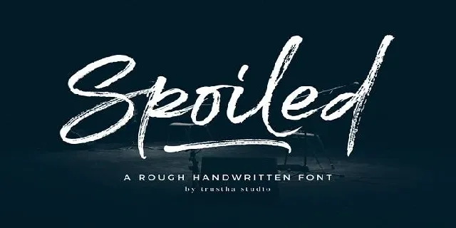 Spoiled font