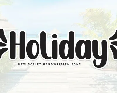Holiday Display font