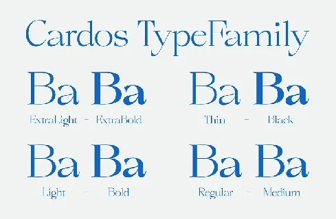 Cardos font