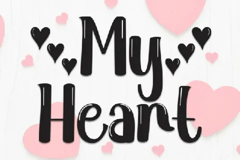 My Heart Display font