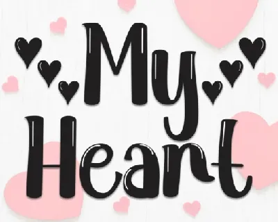 My Heart Display font